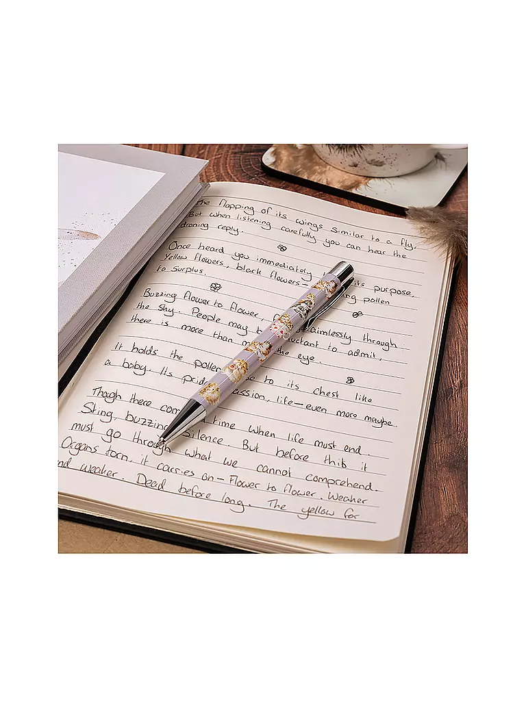 WRENDALE | Kugelschreiber Whiskers and Paws | Grigio chiaro