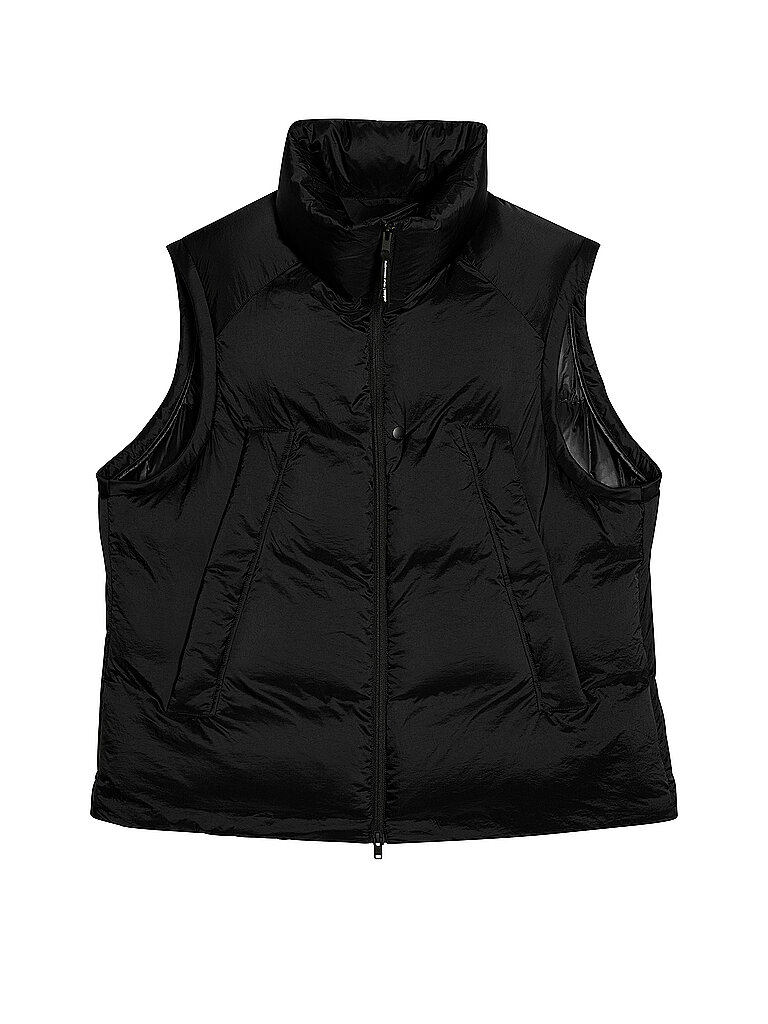 Gilet trapuntato in piuma nero M