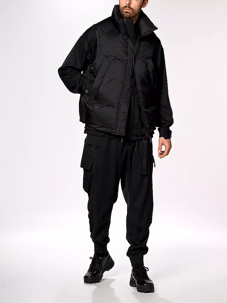 Y-3 | Gilet trapuntato in piuma | Nero