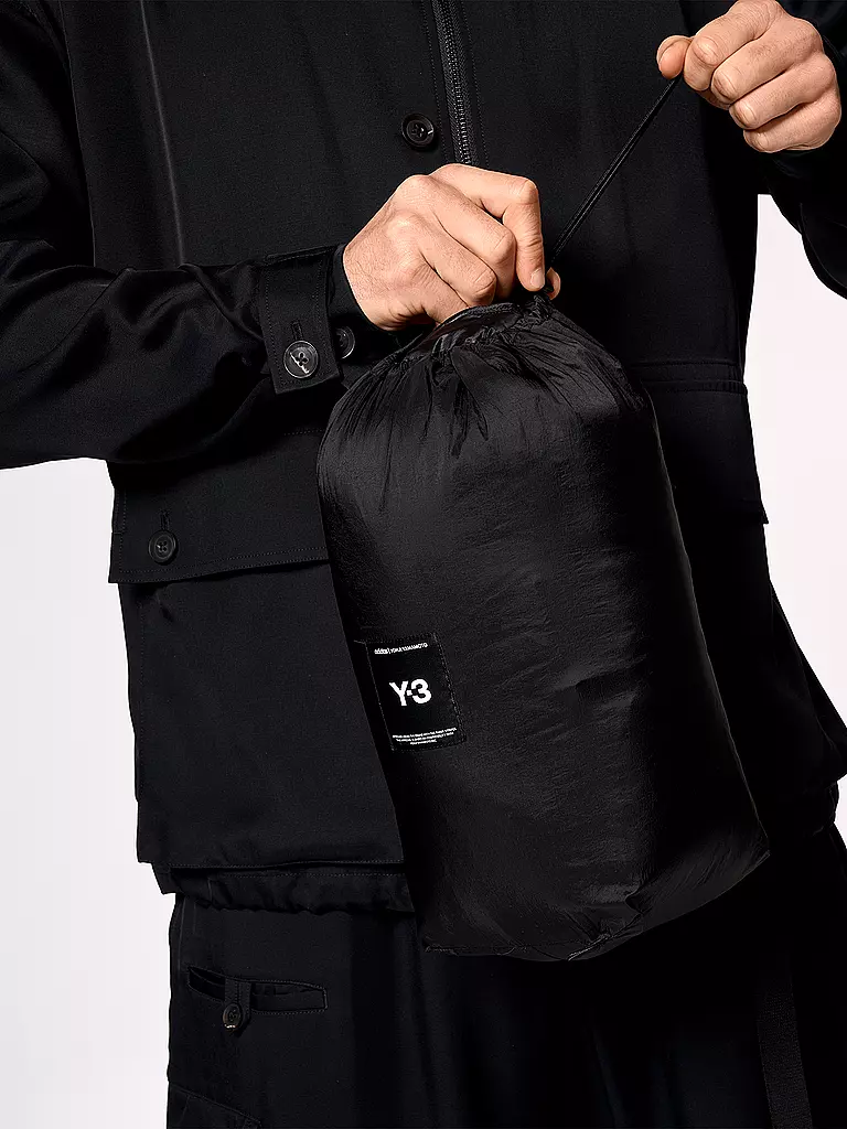 Y-3 | Gilet trapuntato in piuma | Nero