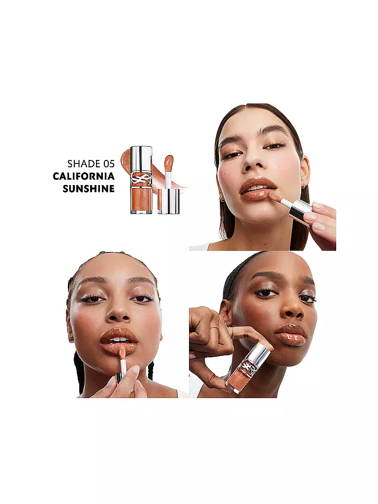 YVES SAINT LAURENT | Loveshine Plumping Lip Oil Gloss (5 California Sunshine) | Arancione