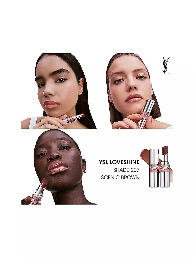 YVES SAINT LAURENT | Loveshine Rossetto (207 Scenic) | Rosso scuro