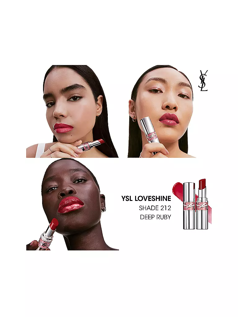 YVES SAINT LAURENT | Loveshine Rossetto (212 Deep Ruby) | Rosso scuro