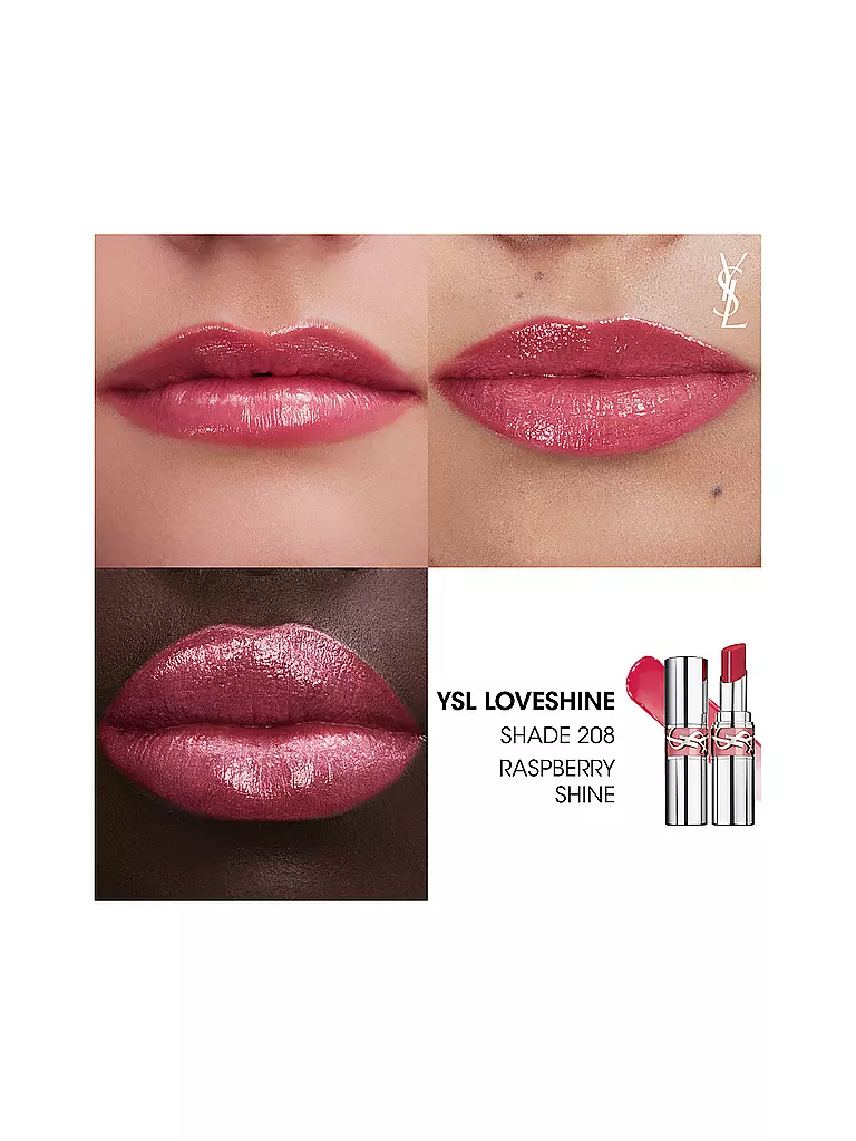 YVES SAINT LAURENT | Rossetto Loveshine (208 Pink Kiss) | Fucsia