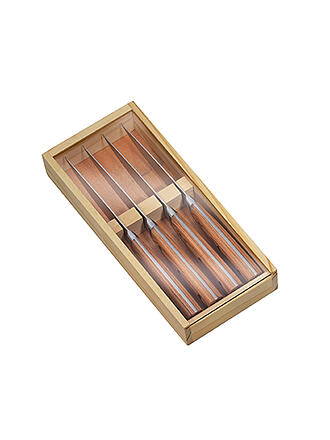 ZASSENHAUS | Set di coltelli da bistecca 4 pezzi in legno Pakka