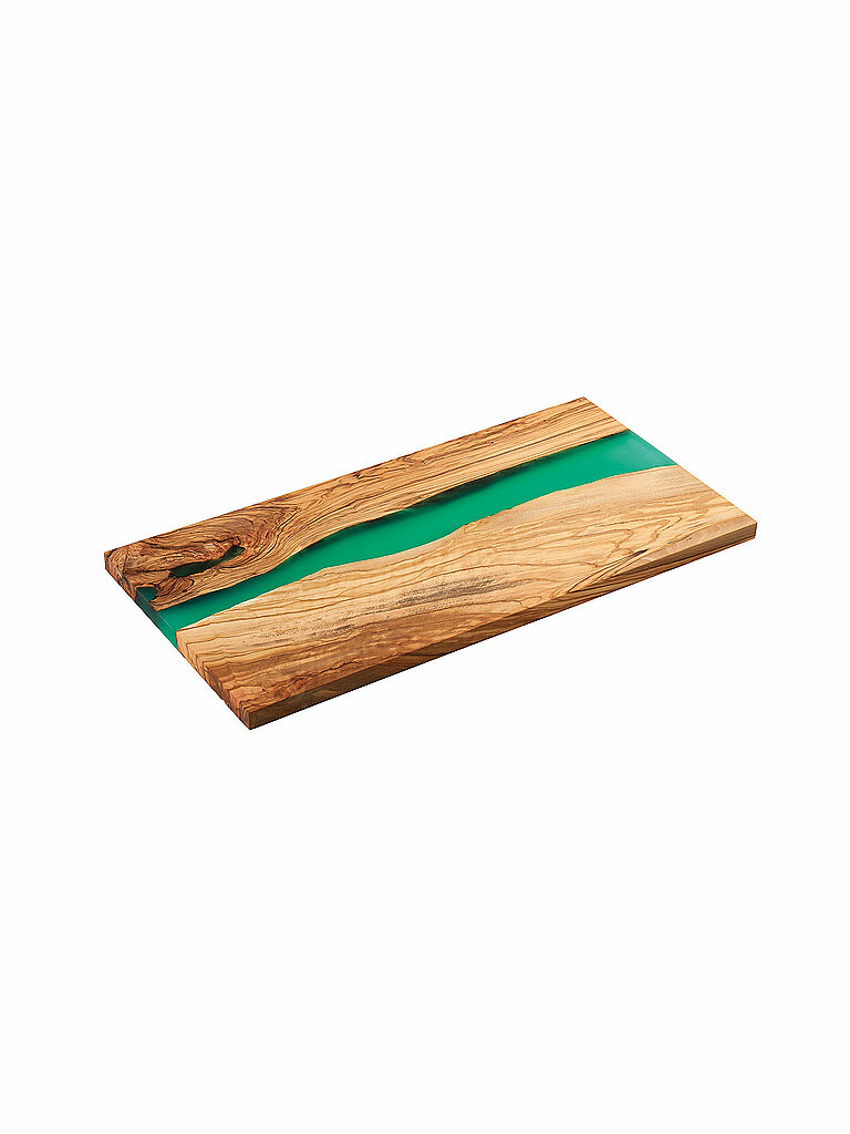 Tagliere Olive 45x22cm Marrone/Verde marrone
