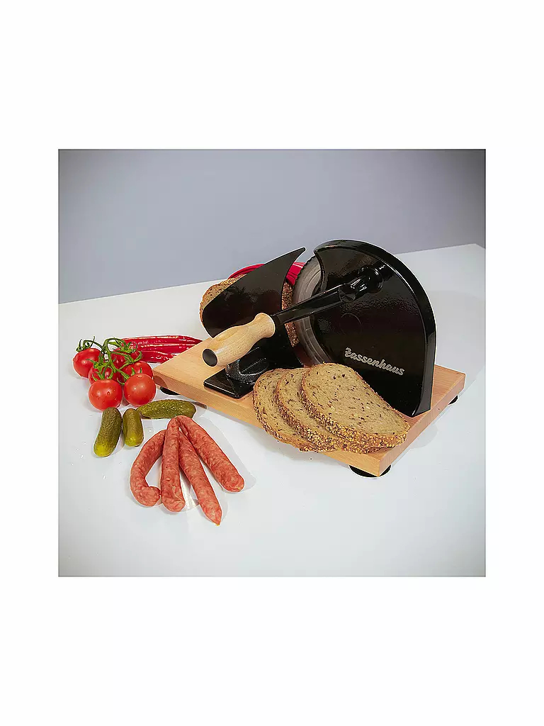 ZASSENHAUS | Affettatrice per pane Classic Nera | 