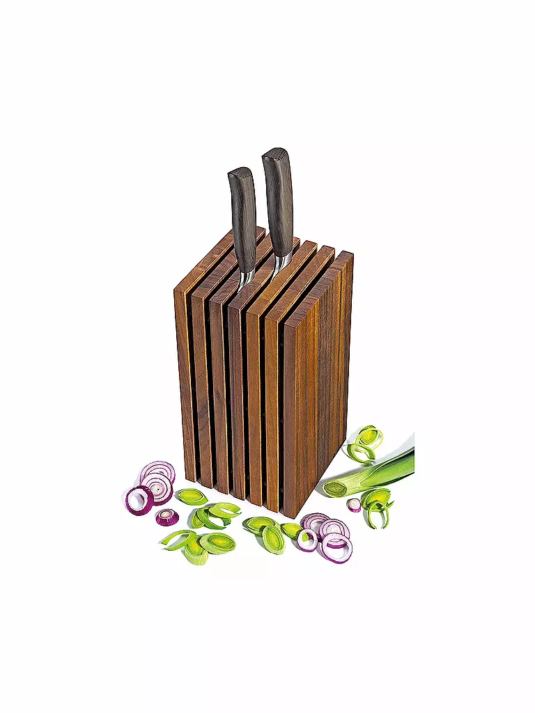 ZASSENHAUS | Ceppo portacoltelli 13x26cm noce | 