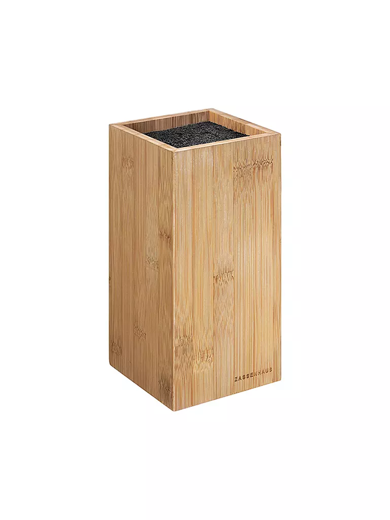 ZASSENHAUS | Ceppo portacoltelli in bambù 23 cm | Marrone