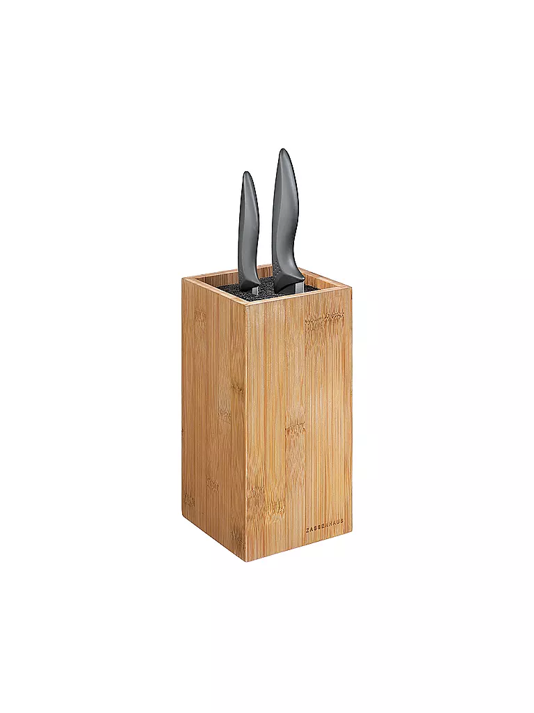 ZASSENHAUS | Ceppo portacoltelli in bambù 23 cm | Marrone