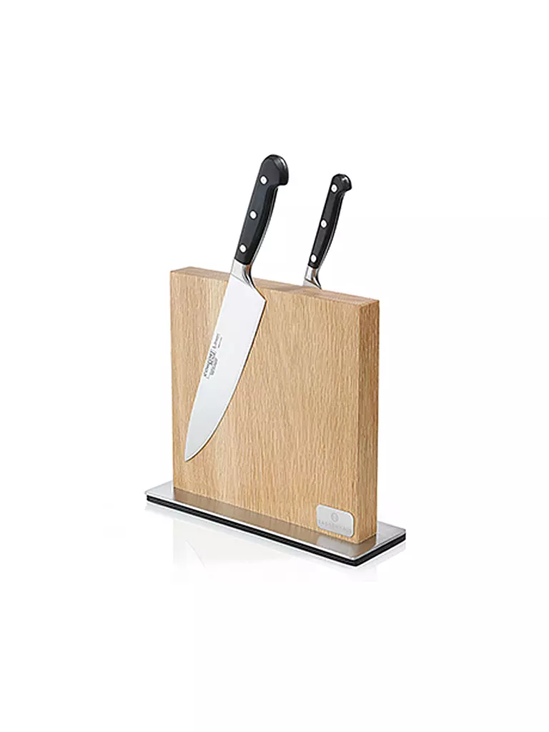 ZASSENHAUS | Ceppo portacoltelli magnetico (Quercia/Acciaio inossidabile) | Marrone