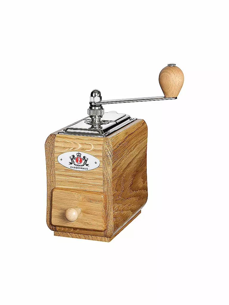 ZASSENHAUS | Macinacaffè SANTIAGO 20x9cm in legno di quercia | Marrone