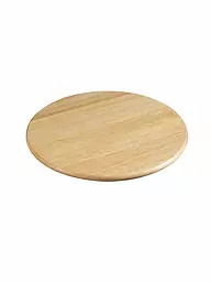 ZASSENHAUS | Piatto girevole in legno di gomma 35 cm | Beige