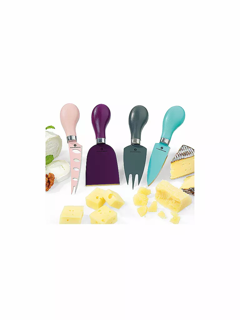 ZASSENHAUS | Set di coltelli da formaggio 4 pz | Multicolore
