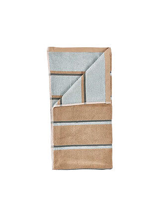 ZONE DENMARK | Asciugamano SAUNA 50x100cm Camel/Ice Blue/Olive Green