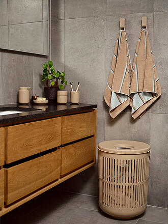 ZONE DENMARK | Asciugamano SAUNA 50x100cm Camel/Ice Blue/Olive Green