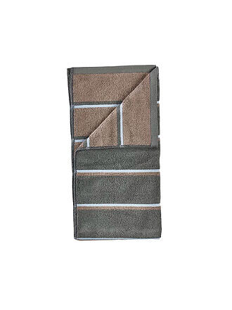 ZONE DENMARK | Asciugamano SAUNA 50x100cm Verde Oliva/Blu Tortora Flog
