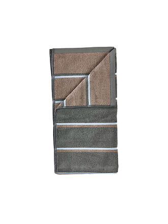 ZONE DENMARK | Telo doccia SAUNA 70x140cm Olive Green/Taupe Blue Flog