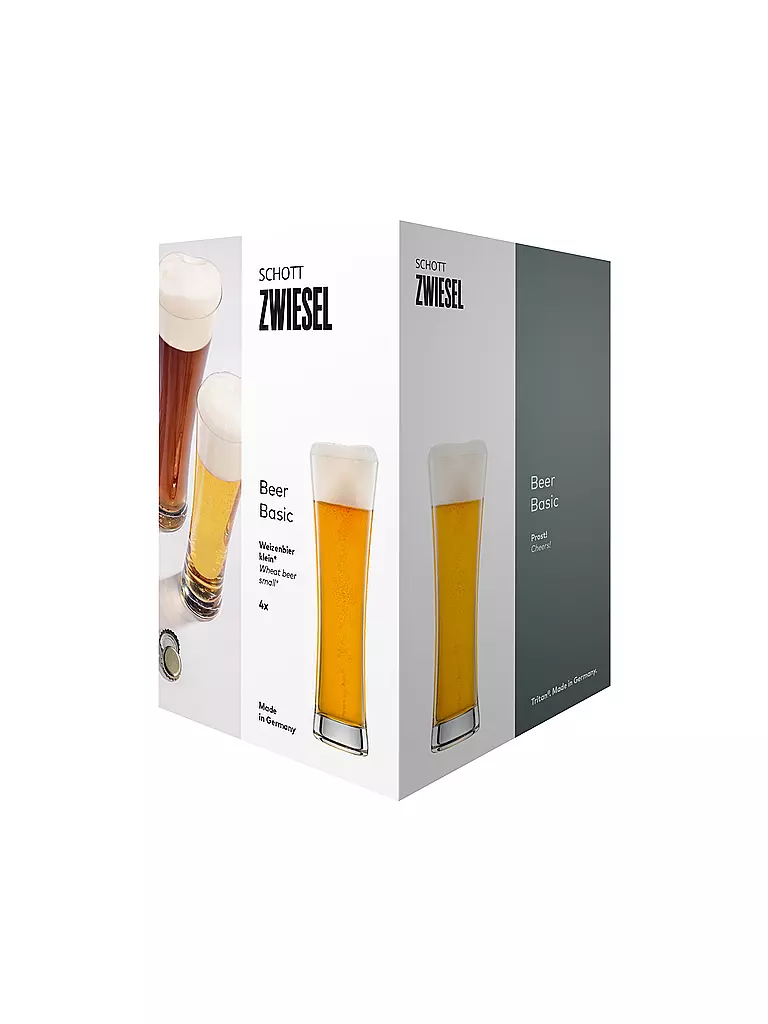 ZWIESEL GLAS | Set di 4 bicchieri da birra WEIZENBIER 0,3l | 