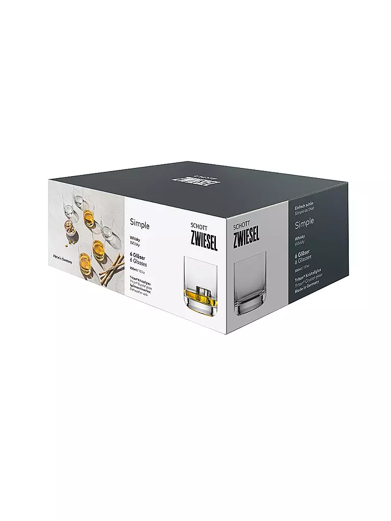 ZWIESEL GLAS | Set di 6 bicchieri da whisky SIMPLE 300 ml | 