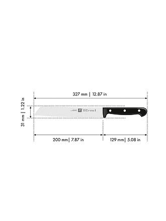 ZWILLING | Coltello da pane 20 cm TWIN-CHEF Nero