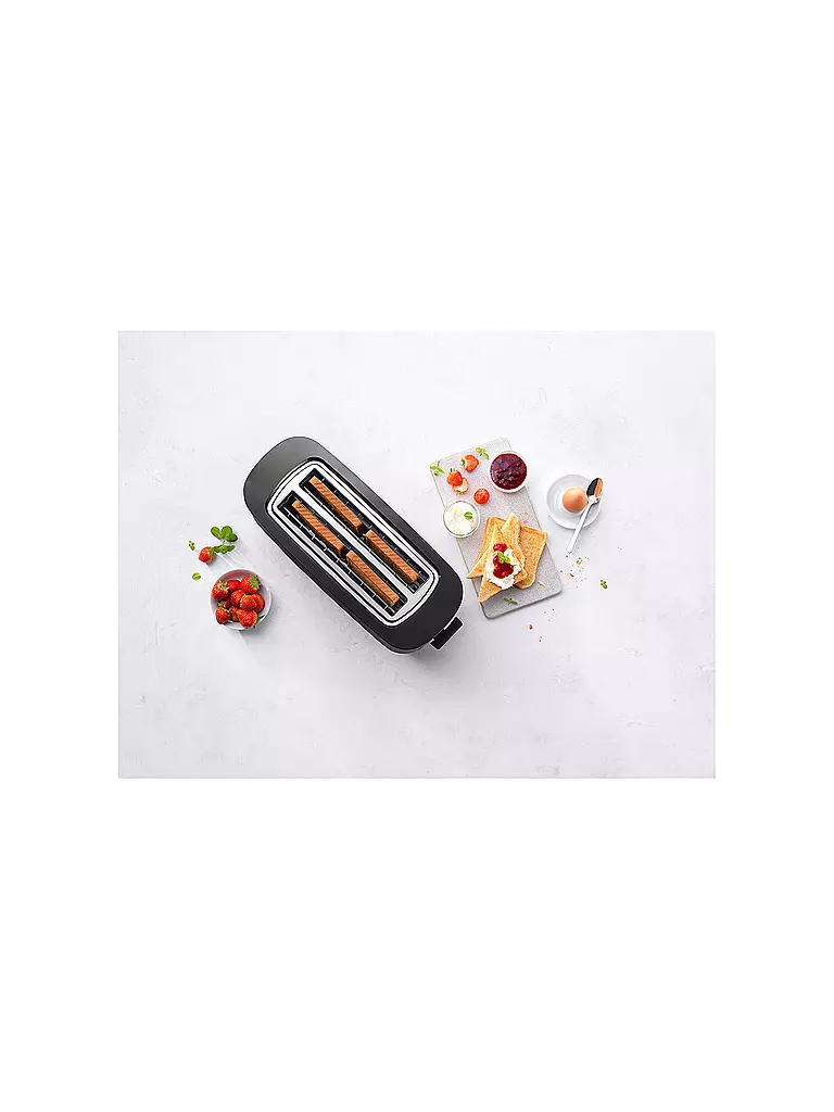 ZWILLING | ENFINIGY® Tostapane 4 fette acciaio inox 2 fessure lunghe Nero | 
