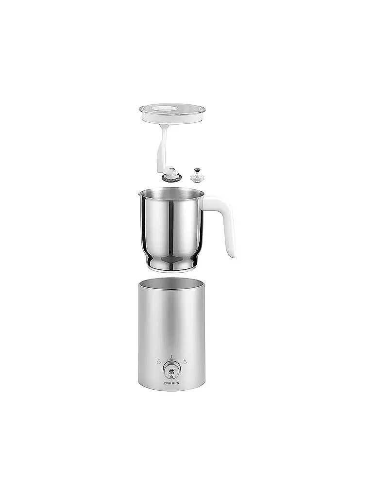 ZWILLING | Montalatte Enfinigy 200/400ml Acciaio Inox/Bianco | Argento
