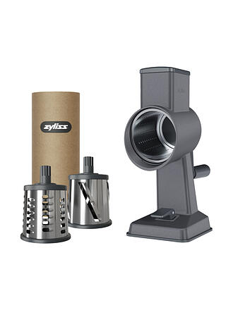 ZYLISS | Grattugia a tamburo in alluminio Gourmet 3 tamburi grigio