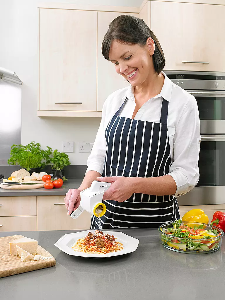 ZYLISS | Grattugia per formaggio CLASSIC con tamburo fine in acciaio inox bianco | Bianco