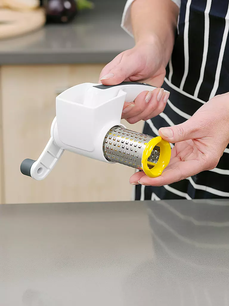 ZYLISS | Grattugia per formaggio CLASSIC con tamburo fine in acciaio inox bianco | Bianco